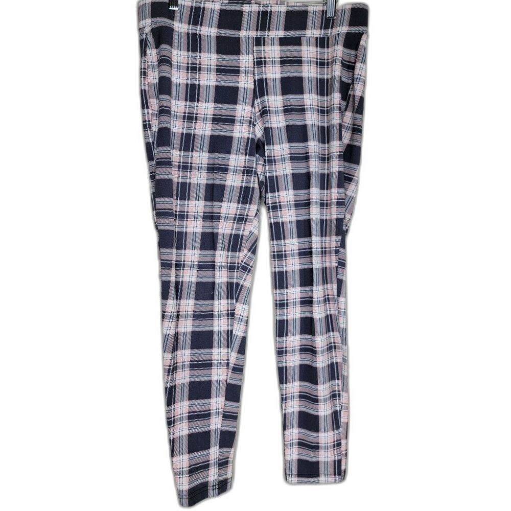 Torrid Plaid Pink & Black Leggings - sz 1
